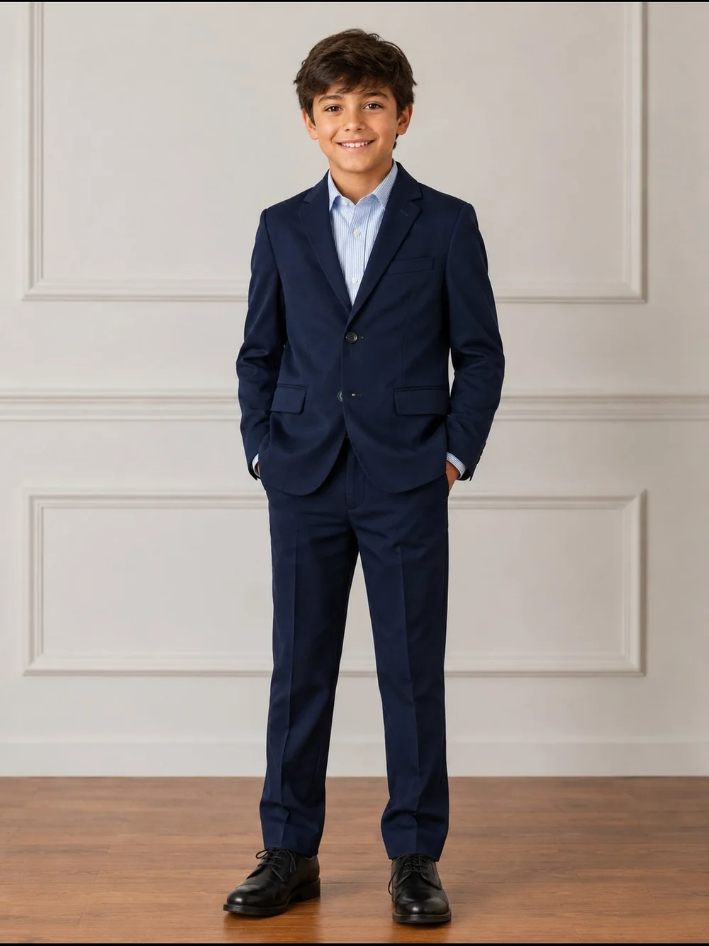 Izod Boys' Navy Two-Piece Suit Set